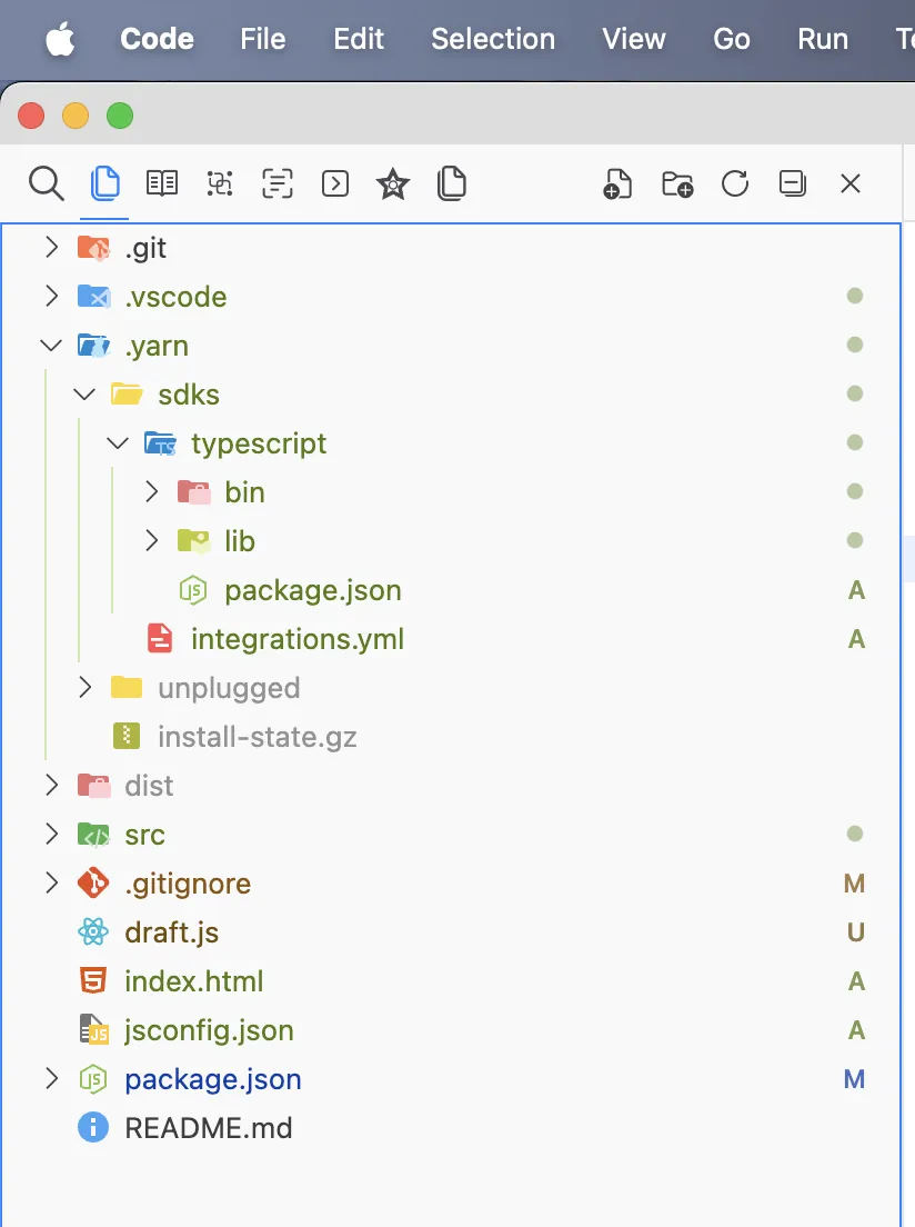 typescript trong .yarn